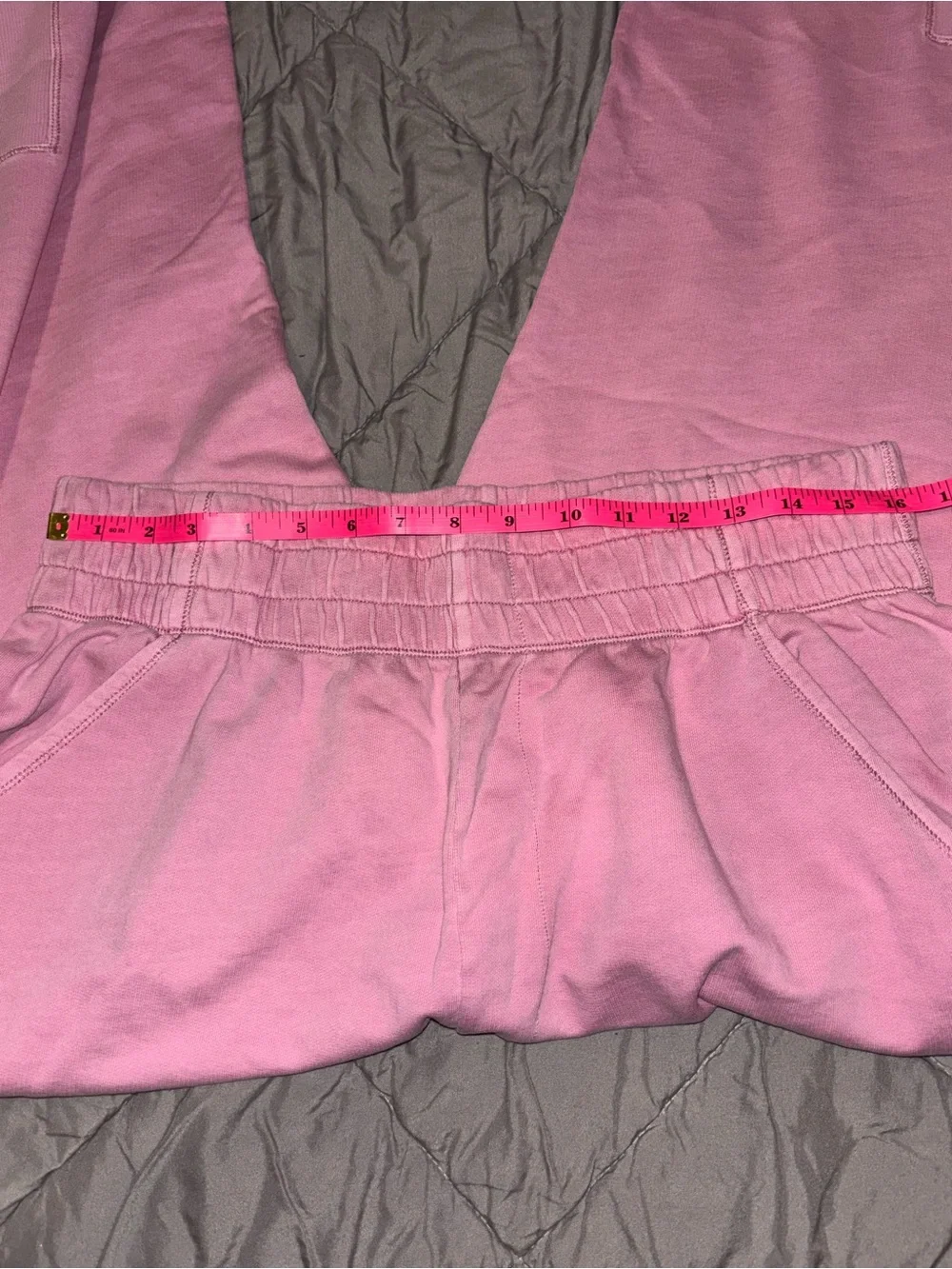 Free People Pink Elastic-Waist Jogger Lounge Athletic Casual Back To School